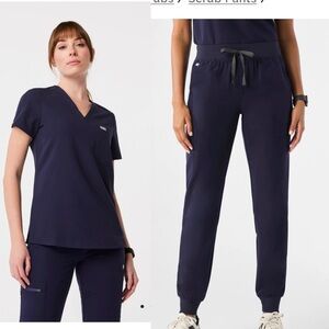 SET Figs NAVY BLUE SCRUB SET L/M